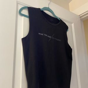 Lovers of hyoumanity workout top, cotton, black, size s